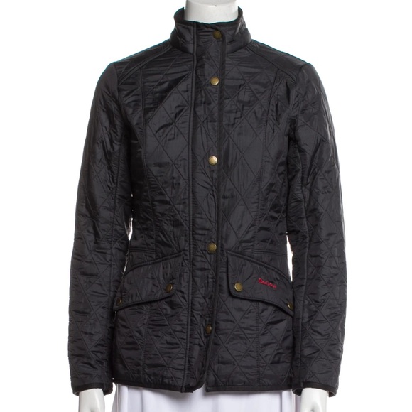 Barbour Women's Cavalry Polarquilt Jacket in Navy Blue, size